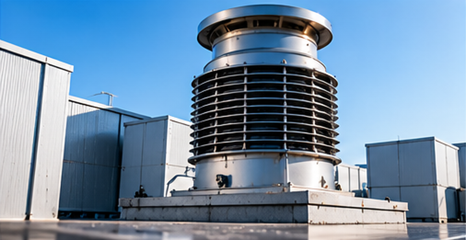 Rooftop kitchen exhaust ventilation unit
